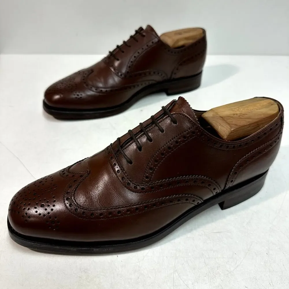 NEW HEELS Alfred Sargent x Polo Ralph Lauren Oxford Bal Wingtip England 8.5 D
